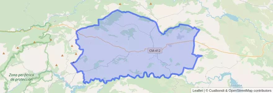 Mapa de ubicacion de Elche de la Sierra.