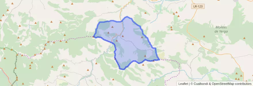 Mapa de ubicacion de Enciso.