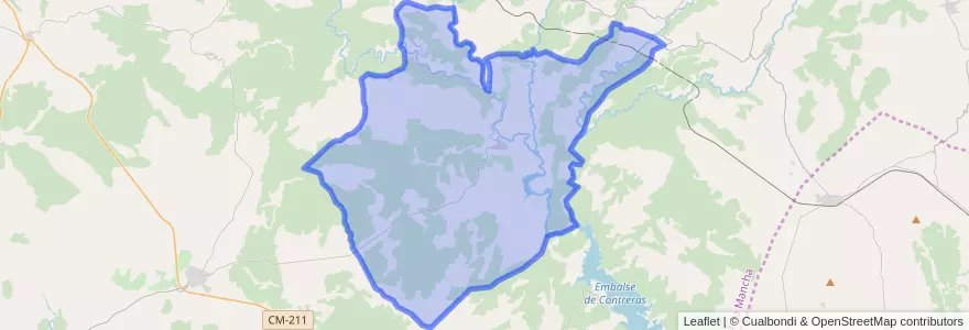 Mapa de ubicacion de Enguídanos.