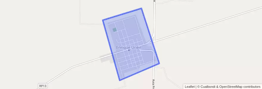 Mapa de ubicacion de Enrique Urien.