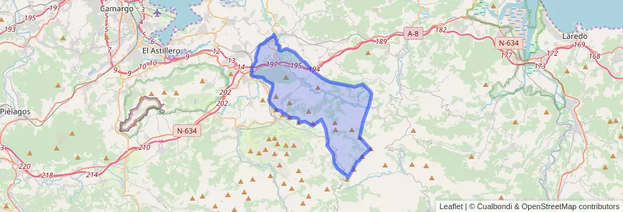 Mapa de ubicacion de Entrambasaguas.