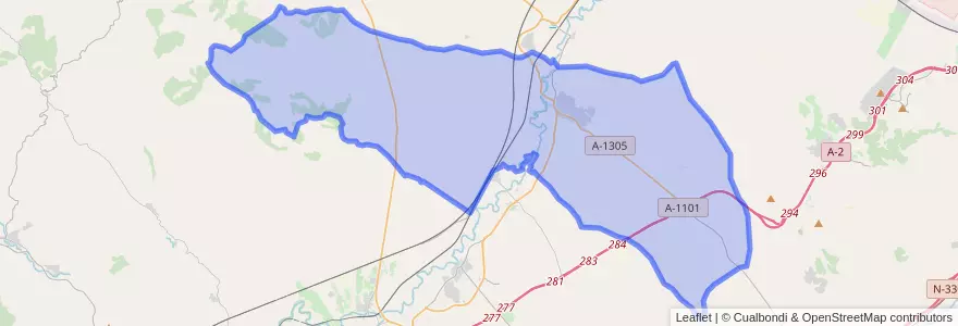 Mapa de ubicacion de Épila.