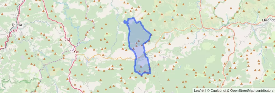 Mapa de ubicacion de Eratsun.