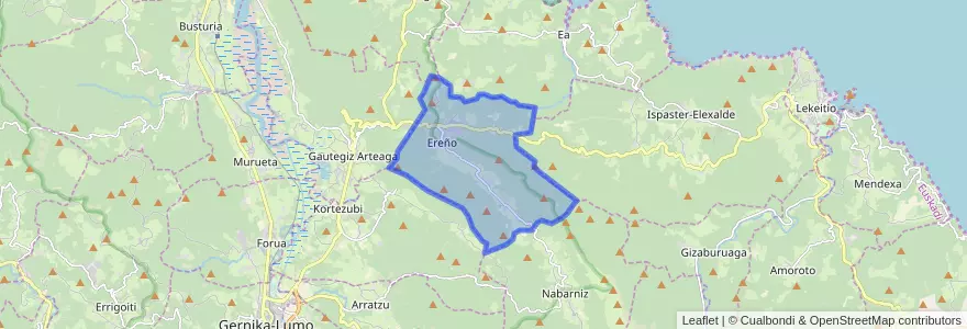 Mapa de ubicacion de Ereño.