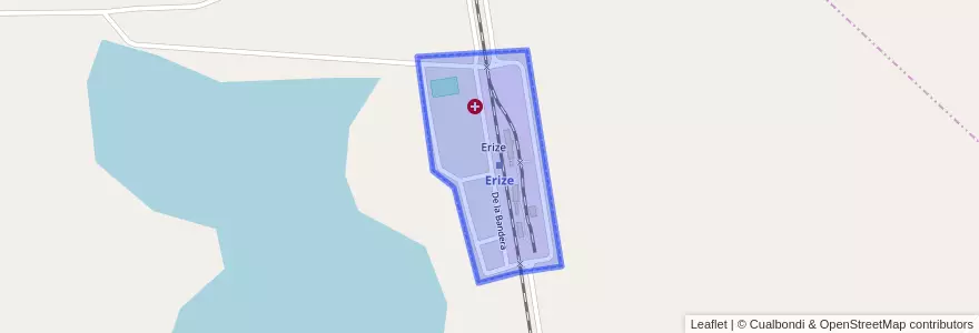 Mapa de ubicacion de Erize.