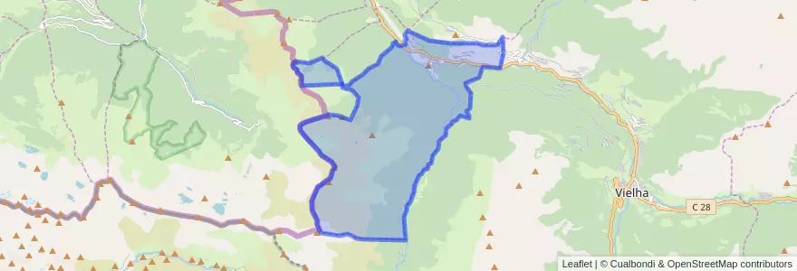 Mapa de ubicacion de es Bòrdes.