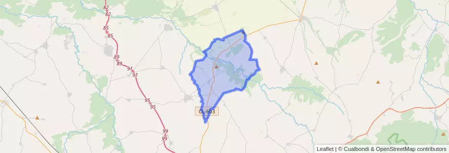 Mapa de ubicacion de Escobar de Polendos.