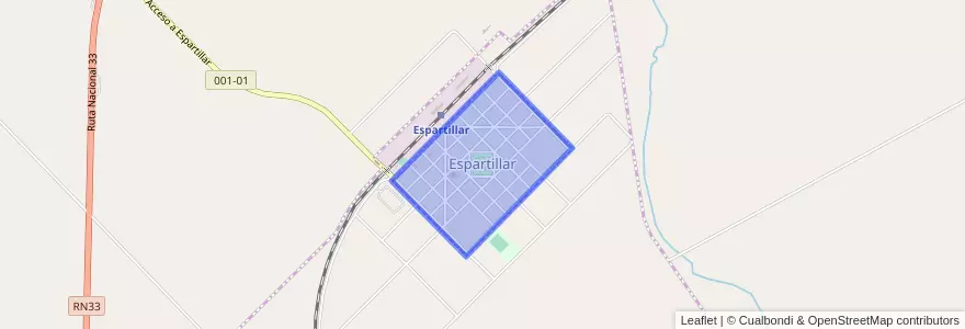 Mapa de ubicacion de Espartillar.