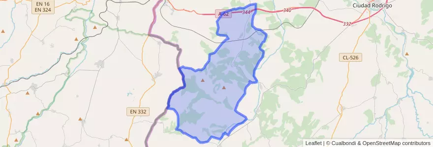 Mapa de ubicacion de Espeja.