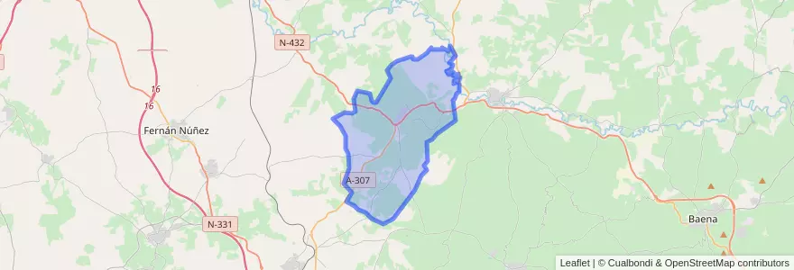 Mapa de ubicacion de Espejo.