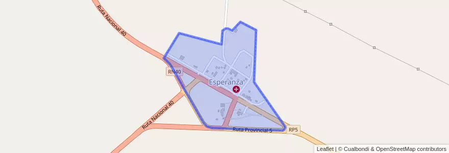 Mapa de ubicacion de Esperanza.