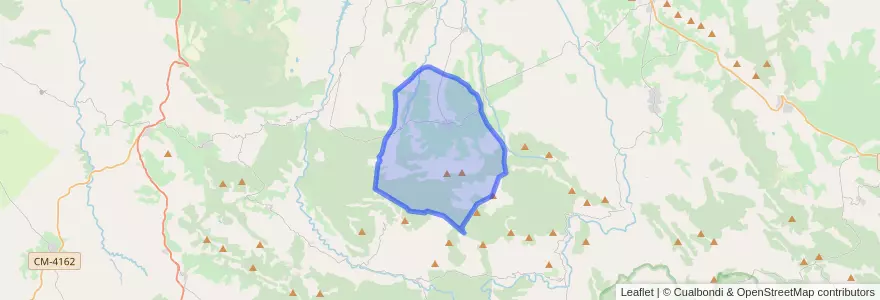 Mapa de ubicacion de Espinoso del Rey.