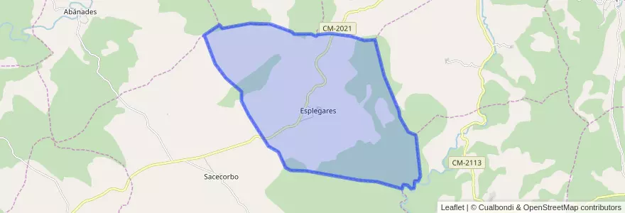 Mapa de ubicacion de Esplegares.