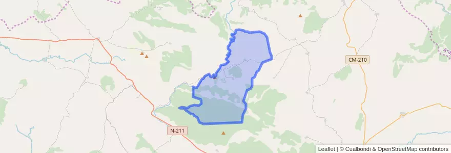 Mapa de ubicacion de Establés.