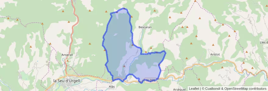 Mapa de ubicacion de Estamariu.