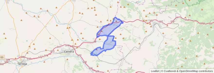 Mapa de ubicacion de Estaràs.
