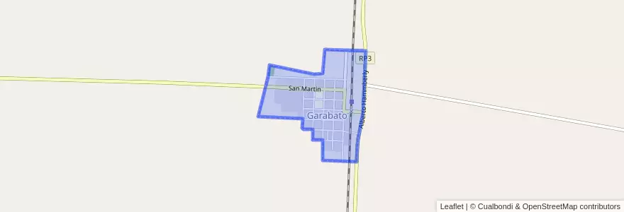 Mapa de ubicacion de Eva Perón.