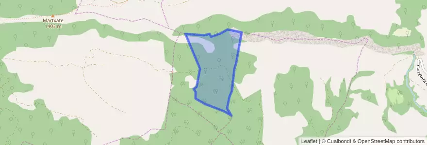 Mapa de ubicacion de Facería 10.
