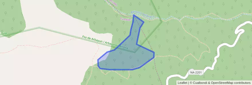 Mapa de ubicacion de Facería 15.