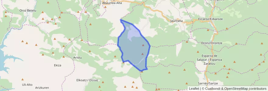 Mapa de ubicacion de Facería 18.