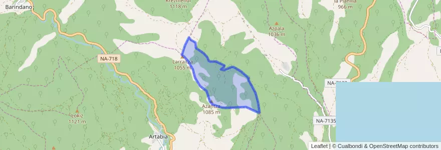 Mapa de ubicacion de Facería 24.