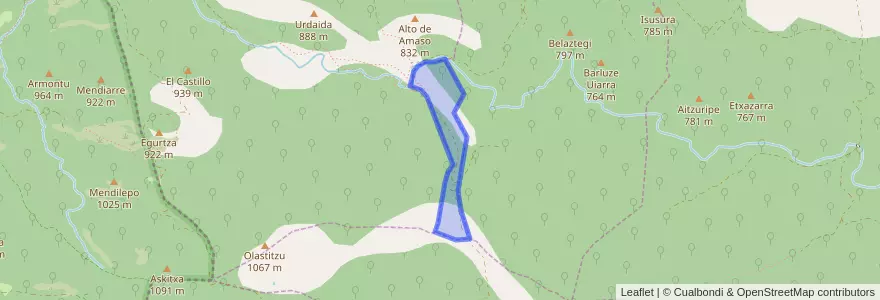 Mapa de ubicacion de Facería 28.