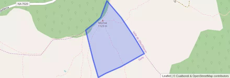 Mapa de ubicacion de Facería 35.