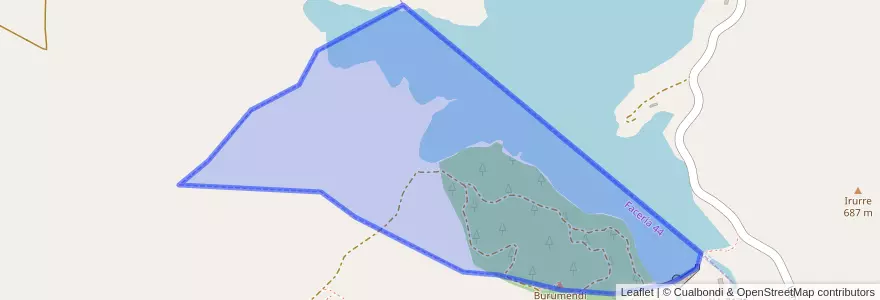 Mapa de ubicacion de Facería 44.