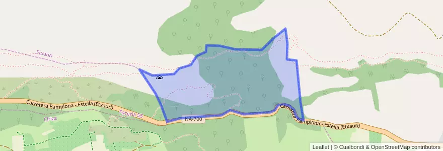 Mapa de ubicacion de Facería 56.