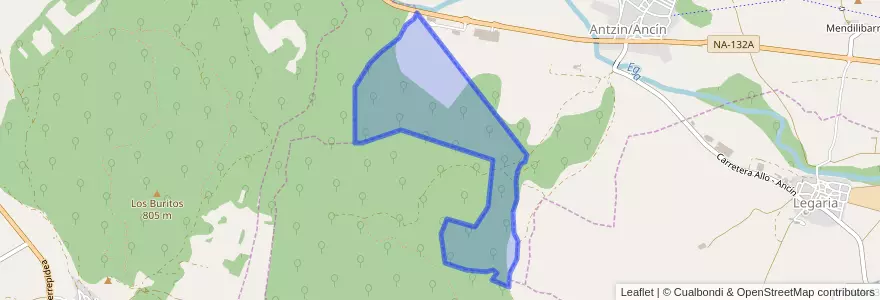 Mapa de ubicacion de Facería 76.