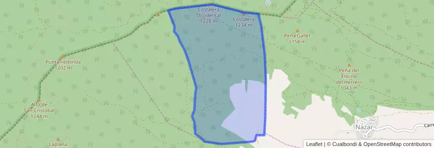 Mapa de ubicacion de Facería 82.