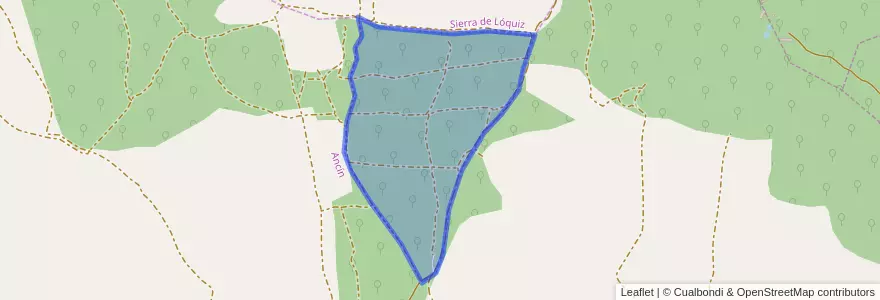 Mapa de ubicacion de Facería 83.