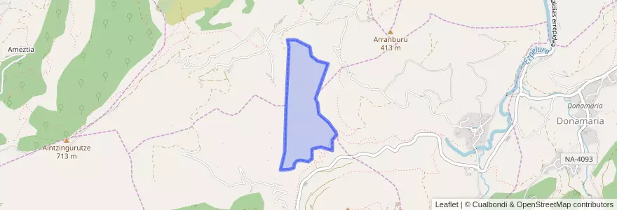 Mapa de ubicacion de Facería 86.