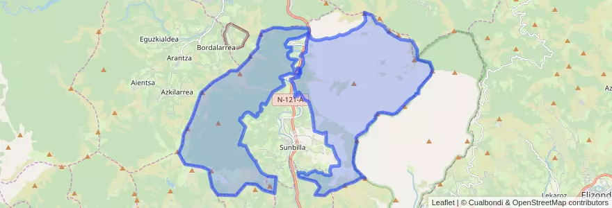 Mapa de ubicacion de Facería 87.