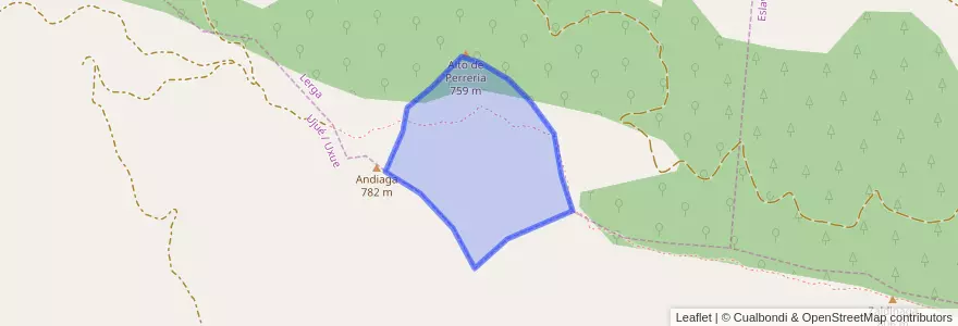 Mapa de ubicacion de Facería 92.