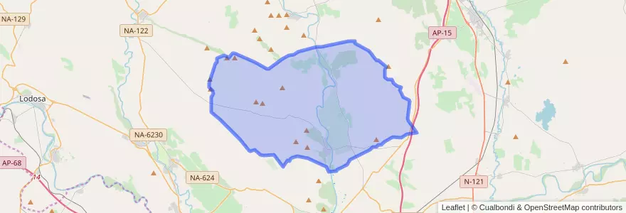 Mapa de ubicacion de Falces.