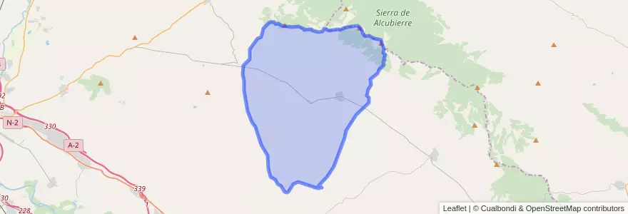 Mapa de ubicacion de Farlete.
