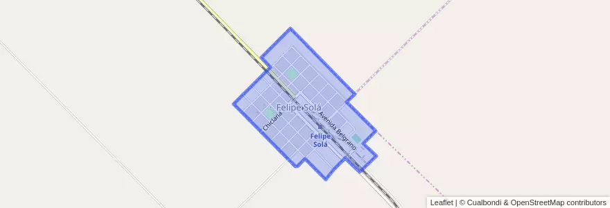 Mapa de ubicacion de Felipe Solá.