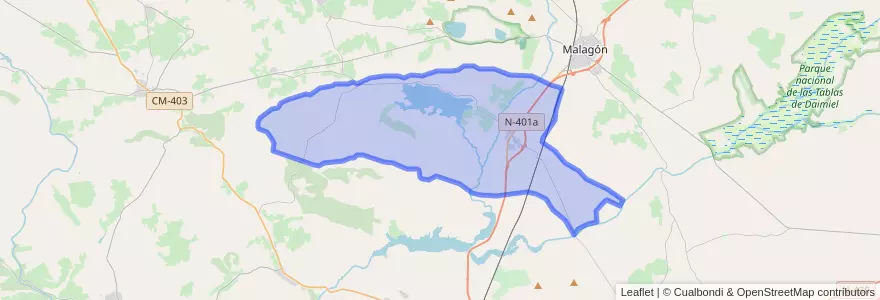 Mapa de ubicacion de Fernán Caballero.