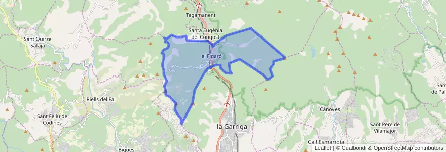 Mapa de ubicacion de Figaró-Montmany.