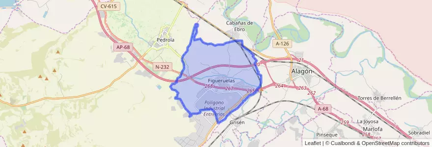 Mapa de ubicacion de Figueruelas.