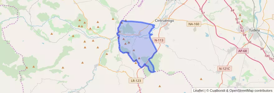 Mapa de ubicacion de Fitero.