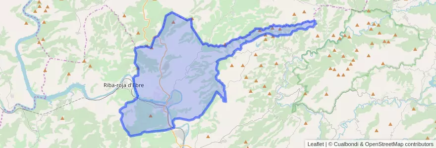Mapa de ubicacion de Flix.