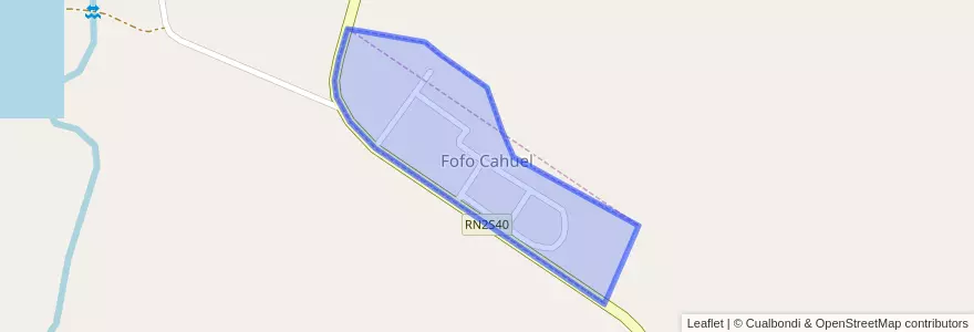 Mapa de ubicacion de Fofo Cahuel.