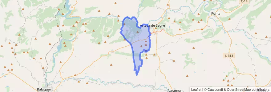 Mapa de ubicacion de Foradada.