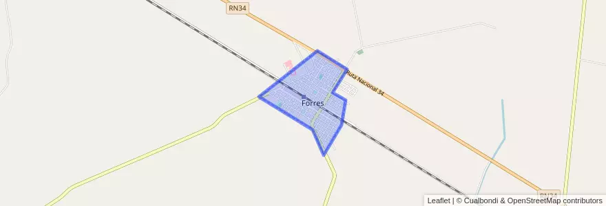 Mapa de ubicacion de Forres.