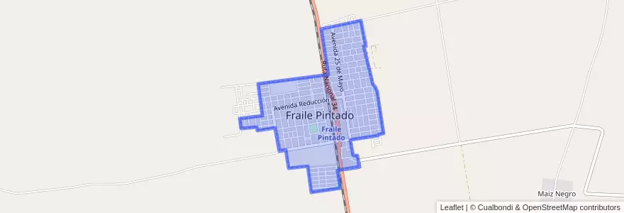 Mapa de ubicacion de Fraile Pintado.