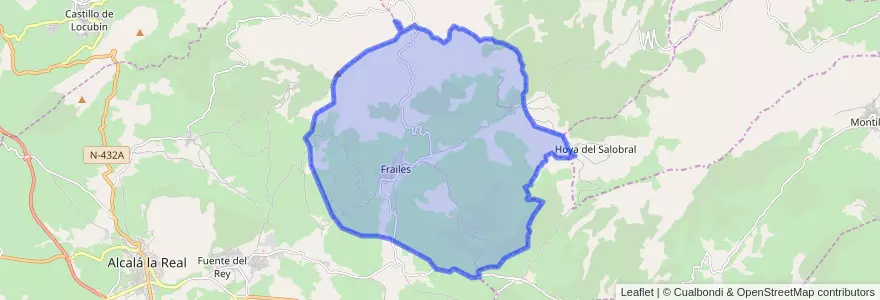 Mapa de ubicacion de Frailes.