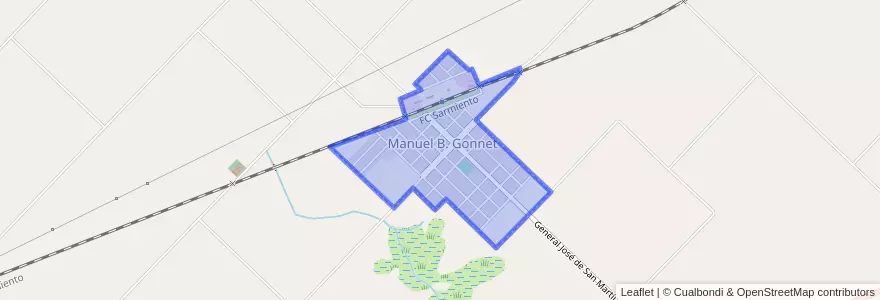 Mapa de ubicacion de French.