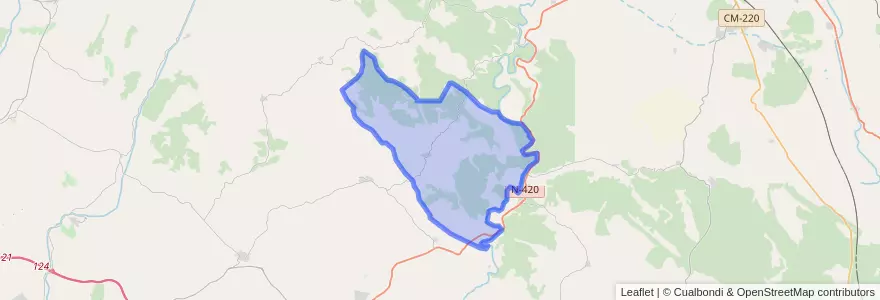 Mapa de ubicacion de Fresneda de Altarejos.